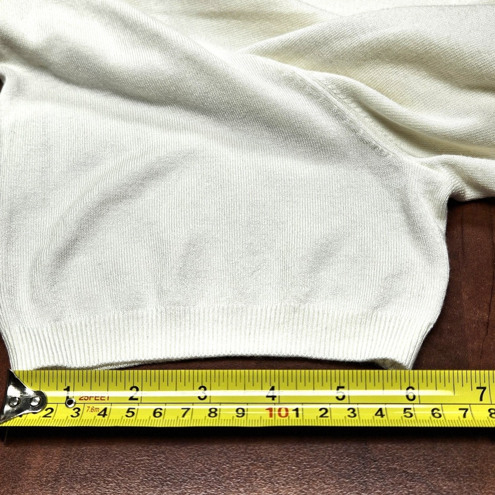 Philosophy Republic Clothing Ivory White Linen Blend Flutter Sleeve Top Size 2XL - Picture 14 of 15